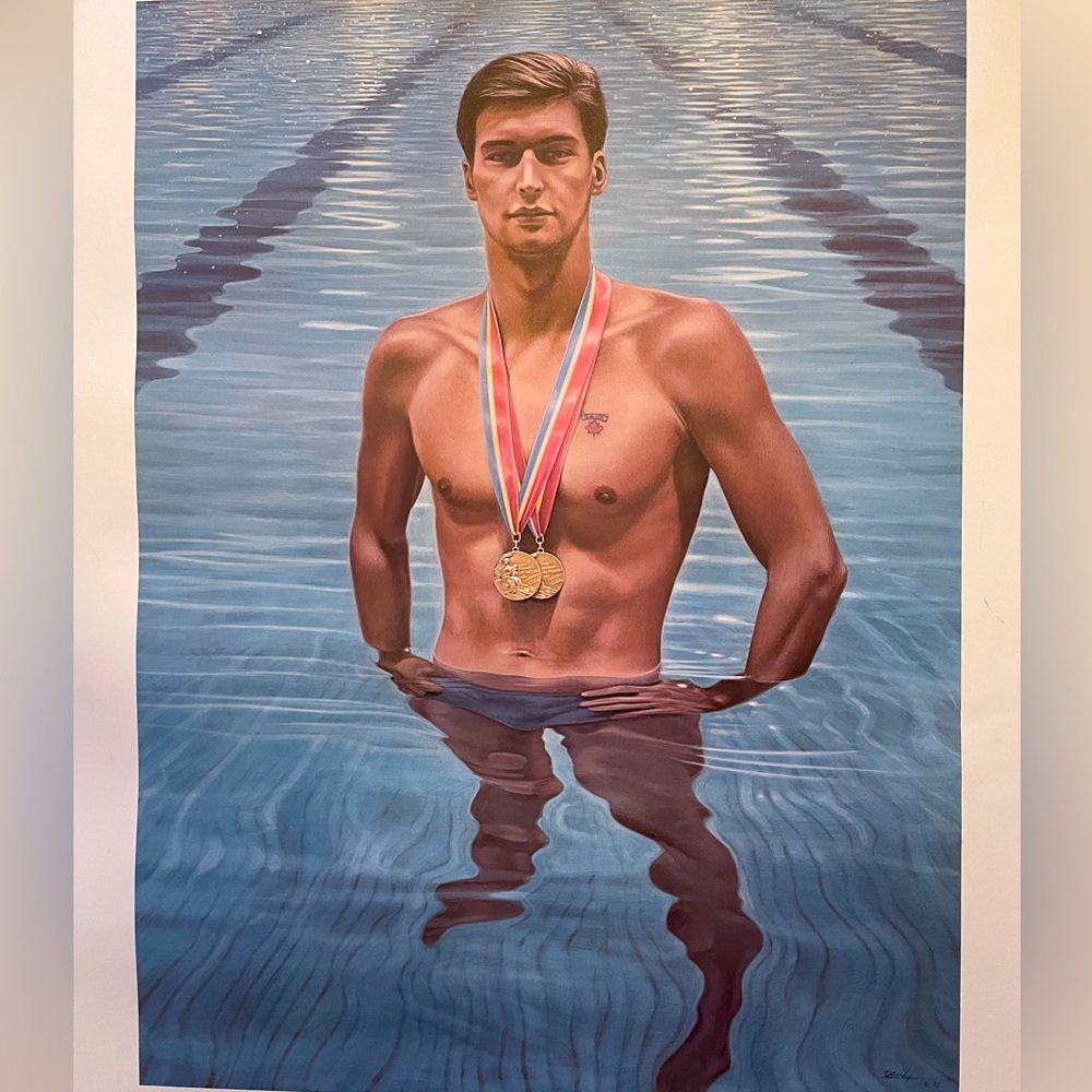 “Alex Baumann Gold Medals” 1985 Numbered, Signed 2/12 Ken Danby Artist’s Proof